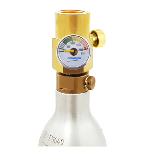 Adaptateur de station de remplissage de bouteilles de CO2 Zimakyfa RFA4SDC-E-G-N en laiton avec valve de purge pour bouteilles de soda TR21-4/W21.8/CGA320 usage domestique - Product Image 2