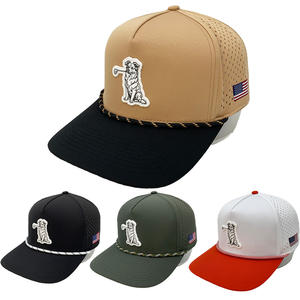 قبعات حبل الجولف بشعار مخصص من موردي المعدات الأصلية قبعات بيسبول رياضية صيفية بلونين للأماكن الخارجية بقع بلاستيكية حديدية <span class=keywords><strong>5</strong></span> ألواح نفخة مقاومة للماء - Product Image 2