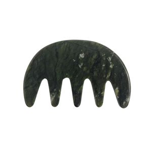 Masajeador de cuero cabelludo personalizado de jade verde oscuro a bajo precio al por mayor - Product Image 6