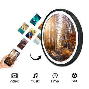 Wintouch Aluminum Alloy 23.6'' <b>Large</b> Size <b>Photo</b> <b>Frame</b> with Video Playback Touchscreen Wi-Fi & Clock-Wall Hanging Decoration - Product Image 3