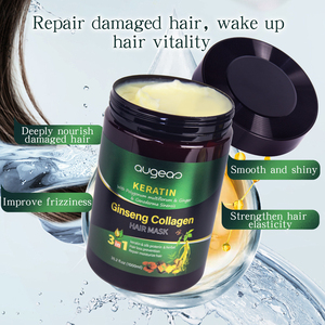Productos para el Cuidado del Cabello con Queratina Orgánica al por Mayor, Tratamiento Hidratante, Reparación de Daños, Mascarilla Capilar con Argán, Colágeno y Ginseng - Product Image 5