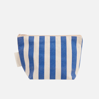 Maßgefertigte Modische Outdoor Damen Reise-Toilettentasche Make-up Beauty-Beutel Frauen Zitronen-Gestreifte Canvas Kosmetiktasche