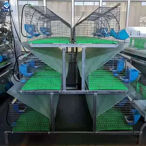 Hot sell Cheap Rabbit Cages With Plastic Trays /Two Story Rabbit Cages for Sale (Factory)