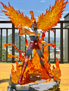 Estatua Personalizada de Phoenix <span class=keywords><strong>Ikki</strong></span> GK, Figura de Anime de Saint Seiya para Coleccionistas, Material de Resina con Efecto de Alas de Fuego - Product Image 1