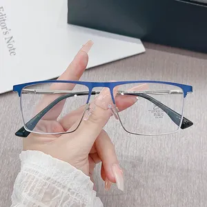 2024经典光学镜架男士眼镜架电脑眼镜防蓝光阻挡眼镜两色电镀