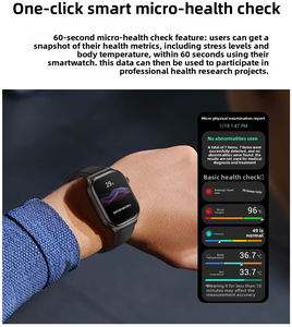 Nouvelle montre connectée intelligente avec écran AMOLED HD, appels Bluetooth, suivi de la santé, du sommeil, de la fréquence cardiaque et de l'oxygène sanguin - Product Image 2
