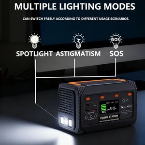 แบตเตอรี่เก็บพลังงานแสงอาทิตย์แบบพกพาสำหรับใช้งานกลางแจ้ง 300w 500w 600w 1200w สถานีพลังงานแบบพกพา - Product Image 6