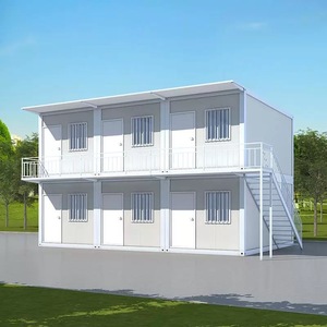 Nouveau Produit Maisons Préfabriquées Appartement Villa Préfabriquée Populaire Chambres d'Hôtel Maison Conteneur Personnalisée à 2 Étages - Product Image 1