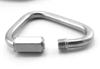 Accessoires de quincaillerie de gréement en acier inoxydable durable 304 316, maillons rapides triangulaires