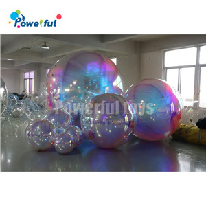 Bóng óng ánh bóng gương bóng khổng lồ Inflatable bạc đầy màu sắc bóng lớn Inflatable gương toàn cầu - Product Image 1