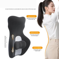 Chaise de bureau ergonomique avec dossier en mousse à mémoire de forme, siège en mousse à mémoire de forme, chaise de bureau universelle, siège de conducteur de voiture, siège d'avion réglable