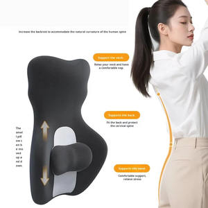 เก้าอี้สำนักงาน พนักพิงเมมโมรี่โฟม พนักพิงหลังเมมโมรี่โฟมตามหลักสรีรศาสตร์ เก้าอี้สำนักงานอเนกประสงค์ ที่นั่งคนขับรถยนต์ ที่นั่งเครื่องบิน ปรับได้ - Product Image 2