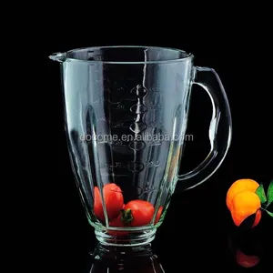 Blender/juicer/mixer glass jar: A62 soda lime glass jar with ROHS crystal glass juicer jug vaso de la licuadora oster