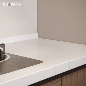 Sofeyia Tùy Chỉnh Hiện Đại Nhà Bếp Lưu Trữ Tủ Bóng Gỗ Laminate Cửa Kính Bao Gồm Bồn Rửa Nhà Máy Đảo Căn Hộ MDF - Product Image 6