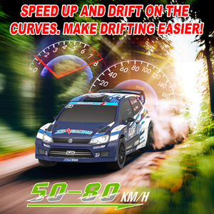 Coche RC 4x4 de Derrape a Tiempo Completo con ESC sin Escobillas de 35A, Motor de 3600KV, Amortiguadores de Aluminio, Luces LED Simuladas y Control Remoto 2.4G - Product Image 2