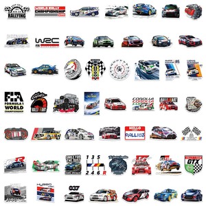 Nouvelles 50 autocollants JDM de voitures de course du Championnat du Monde des Rallyes - Product Image 3