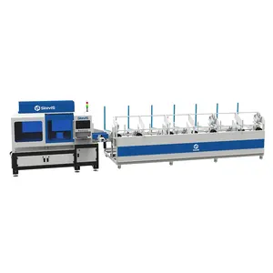 Professional industrial laser equipment manufacturer automatic fiber laser tubing cutting machine 3000w local service in Mexico