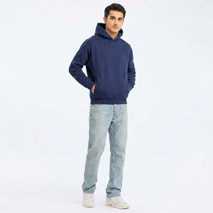 Sweat à capuche épais pour homme en mélange de coton 100 % molletonné, basiques de haute qualité pour l'hiver, imprimé sur mesure par méthode d'impression numérique - Product Image 1