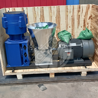 Nouvelle machine à granulés à matrice plate, électrique ou diesel, avec moteur en cuivre pur et protection contre la surchauffe, capacité de 600 kg/h