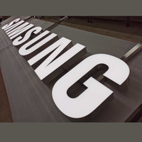 Panneau LED suspendu en forme de lettre étanche avec éclairage frontal en acier inoxydable panneau LED SAMSUNG pour affichage au plafond enseigne lumineuse à LED pour magasins mobiles