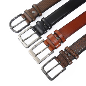 Sabuk Kulit PU Pria Bisnis Klasik Grosir, Tahan Lama dengan Gesper Pin, Panjang Dapat Disesuaikan & Logo Kustom - Product Image 2