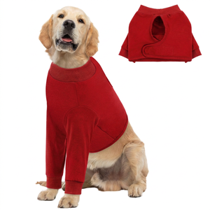Gilet de sport uni pour grand chien, fin, respirant, séchage rapide, pour chiens taille M, printemps-été, vêtements simples pour animaux de compagnie - Product Image 2