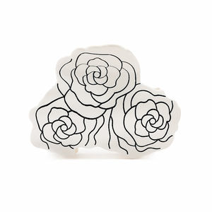 Barrettes à cheveux en acétate gravées de fleurs de style japonais et coréen, accessoires de cheveux classiques, design personnalisé, vente en gros disponible. - Product Image 1