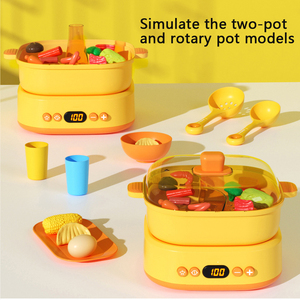 Jouets de cuisine pour enfants, jeu de simulation de cuisson au fondue, jeux de rôle éducatifs pour la maison de jeu - Product Image 2