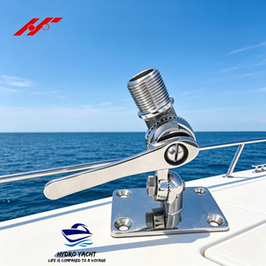 ฐานยึดเสาอากาศวิทยุ VHF แบบ 4 ทิศทาง ทำจากสแตนเลส 316 สำหรับเรือยอชท์ไฮโดร ยี่ห้อ Marine พร้อมอุปกรณ์เสริมสำหรับเรือ - Product Image 1