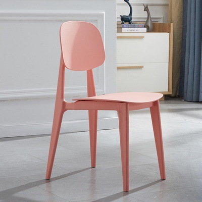 Reinforced pink thickened macaroon chair