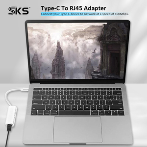USB 2.0 Type-C to RJ45 <strong>Ethernet</strong> Adapter, ABS Shell 10/100Mbps Wired LAN Network Card for Laptop Tablet Phone - Product Image 5