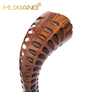 Muxiang Briar Wood Smoking Pipe Hollowed-out Horn Shape With Tamper Base Free Type Tobacco Pipe Gift - Product Image 3