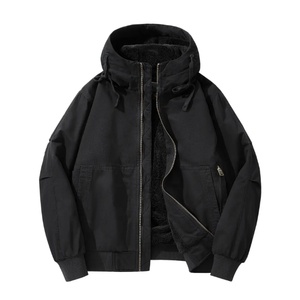 Fabricant de vestes, vente en gros de parkas d'hiver pour hommes doublées de laine, à capuche, adaptées aux occasions décontractées et sportives, services OEM/ODM - Product Image 6