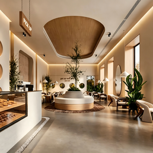 การออกแบบตกแต่งภายในร้านกาแฟสมัยใหม่ |   เฟอร์นิเจอร์ร้านกาแฟแบบกำหนดเองและโซลูชั่นตกแต่งร้านกาแฟแบบครบวงจรสำหรับร้านเบเกอรี่และร้านกาแฟ - Product Image 3