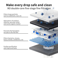Purificateur d'eau Wosfer à prix de gros, 800 GPD, filtre à osmose inverse, purificateurs d'eau pour usage domestique