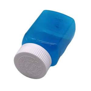 Ánh sáng màu xanh dược phẩm THUỐC Y Học Phẳng chai vuông container với trẻ em chống bìa nhựa Tablet chai - Product Image 2