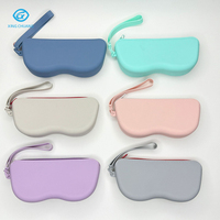 Étui à lunettes en silicone souple de haute qualité pour femmes et hommes, étui à lunettes en silicone de couleur macaron mignon