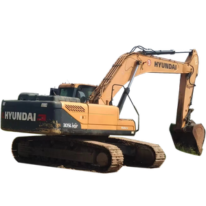 Excavatrice sur chenilles hydraulique d'occasion Hyundai 305LVs certifiée CE, 30,5 tonnes, système hydraulique d'occasion, godet - Product Image 1