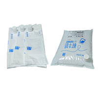 Sac de transport liquide transparent personnalisé de 10 L avec tube en silicone blanc pour l'emballage alimentaire liquide, sac BIB