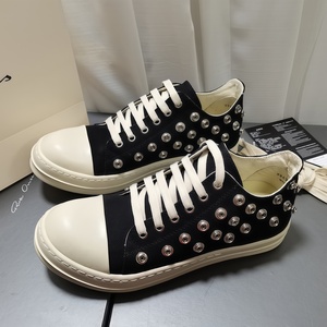 Baskets basses en toile de luxe pour hommes et femmes, style décontracté, à semelle épaisse, ajourées, avec rivets et lacets, collection été Guangzhou - Product Image 2