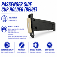 Insert de porte-gobelet beige côté passager E90 51459173473 pour BMW E90 2005-2012, accessoire intérieur de véhicule, pièce de console