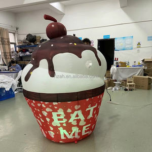 Modelo de Helado Inflable <span class=keywords><strong>Gigante</strong></span>, Decoración Realista de <span class=keywords><strong>Copa</strong></span> de Pastel Inflable para Promoción de Actividades y Eventos - Product Image 2