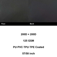 Tissu Ripstop 100% Nylon 200D*200D 125GSM Coupe-Vent Résistant aux Déchirures pour Bagages d'Extérieur, Auvents, Sacs à Dos avec Revêtement PU/PVC/TPU/TPE