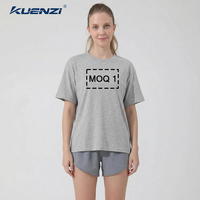 Camiseta Kuenzi con Logotipo Personalizado, 52% Algodón, 48% Poliéster, 220 g/m², Suave, Duradera, Transpirable y Ligera para Mujer