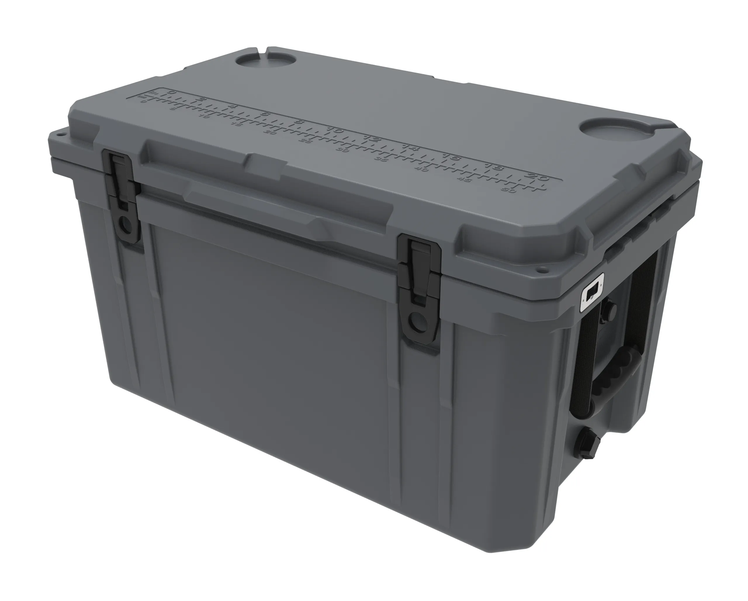 Caixa plástica portátil personalizada para acampamento e piquenique, incubadora de 45L, caixa térmica de plástico à prova d'água