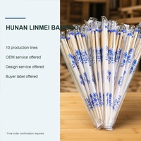 Palillos Desechables de Bambú Natural con Fundas de Papel Impresas Personalizadas, Palillos de Bambú para Sushi para Restaurantes y Comida para Llevar al por Mayor