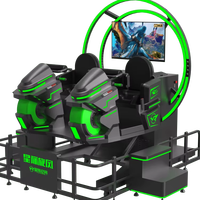 Simulateur de réalité virtuelle VR Star Space Ride 2 places, machine de jeu de simulation de vol avec manette ou volant, pour usage domestique