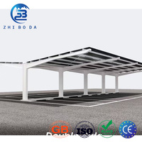 Vente chaude, système de montage solaire photovoltaïque pour carport imperméable, abri de stationnement pour voiture, conception personnalisée, structures PV