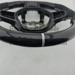 Volante de Coche de Fibra de Carbono y Cuero Perforado de Calidad al por Mayor para Honda Civic 11ª Generación - Product Image 4