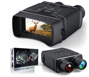 Jumelles de vision nocturne HD R12 avec caméra, zoom 10X, résolution FULL HD, télescope infrarouge rechargeable pour la chasse en extérieur et la vidéo - Product Image 1